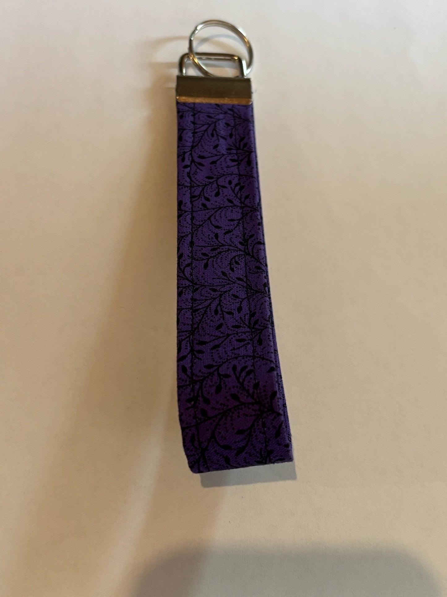 Dark purple Wristlet Keychain