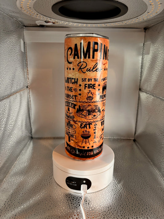 Camping Rules 20oz Tumbler
