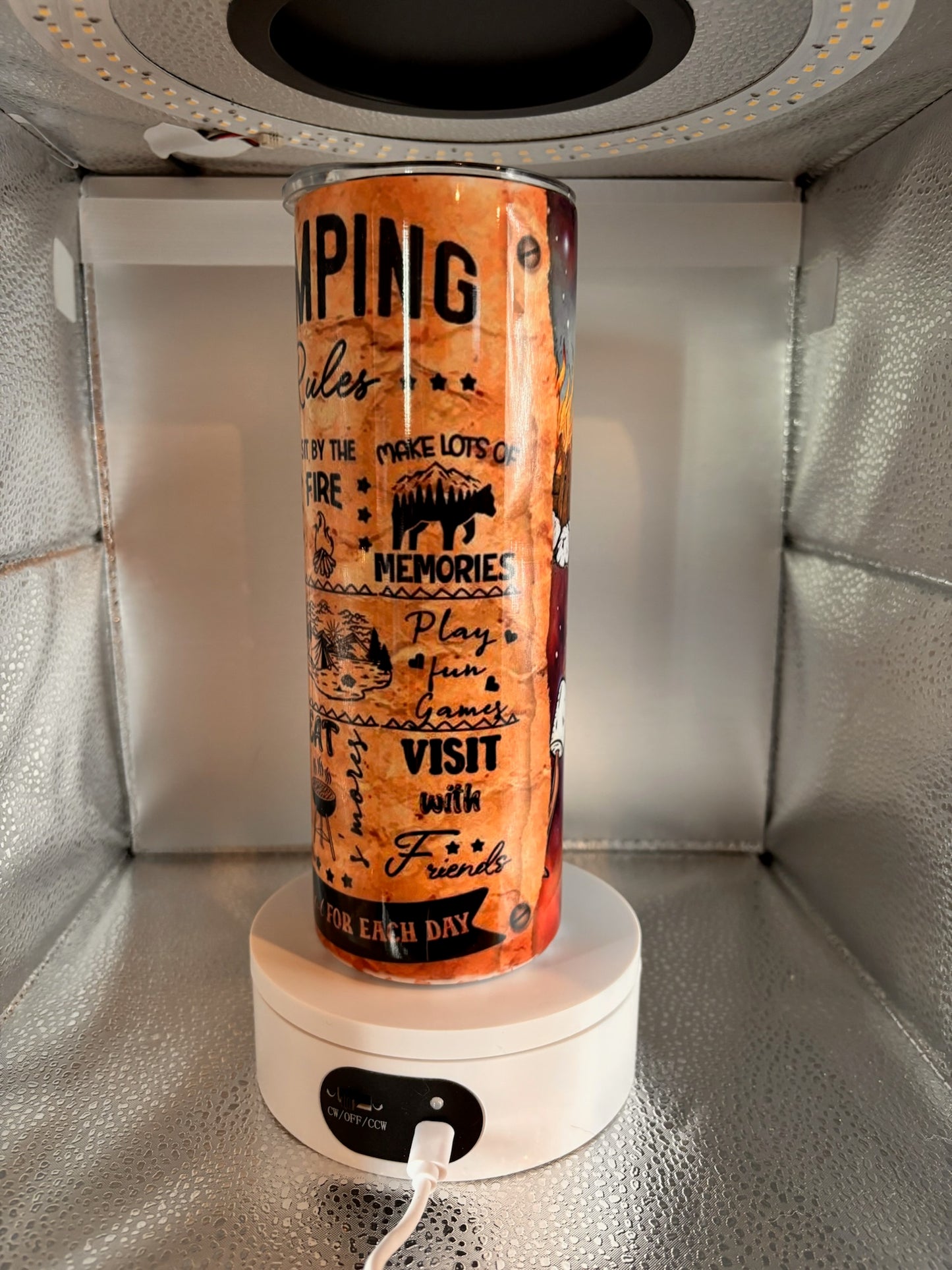 Camping Rules 20oz Tumbler