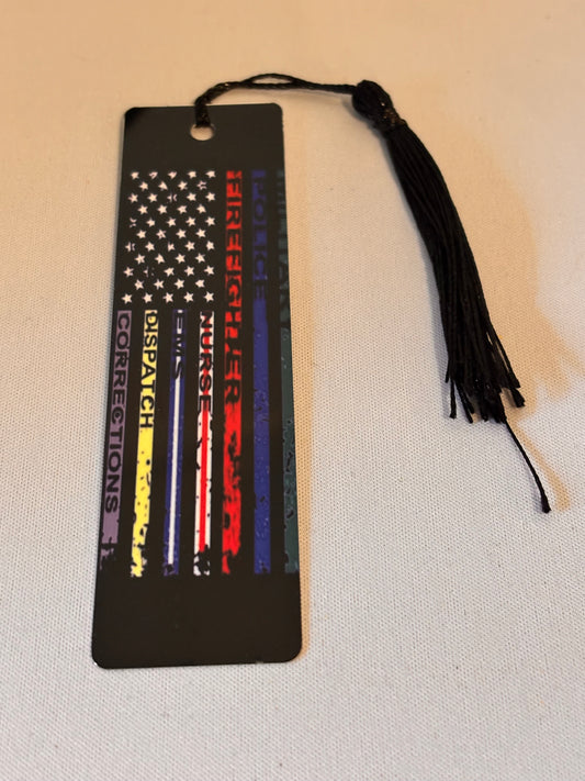 1st Responder flag Sublimation Bookmark