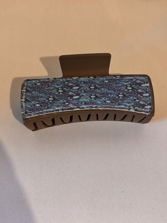 Turquoise Design Sublimation Hairclip