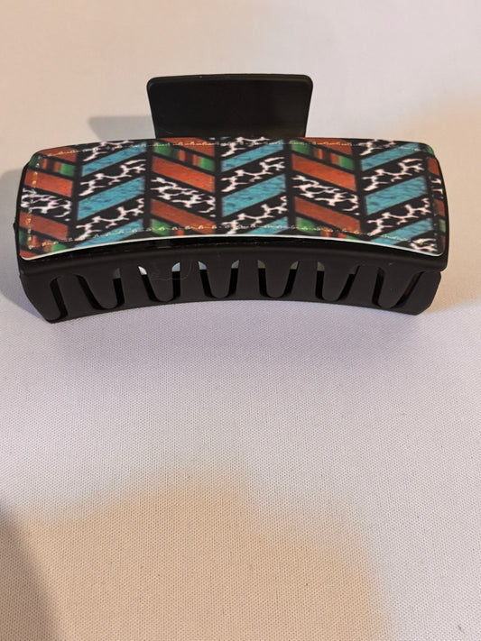 Zig zag designed Sublimation Hair clip