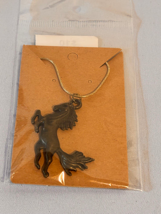 Bronze Horse Necklace