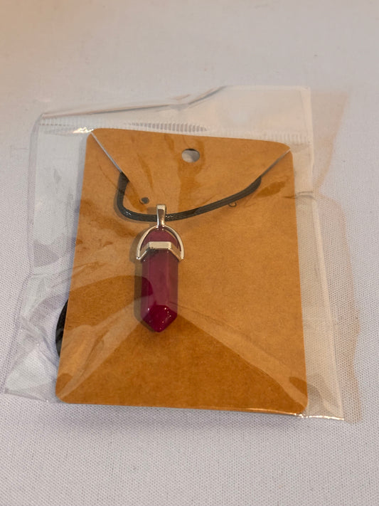 Red Crystal Stone Necklace