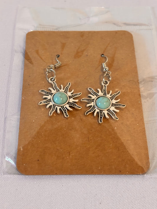 Turquoise Charm Earrings