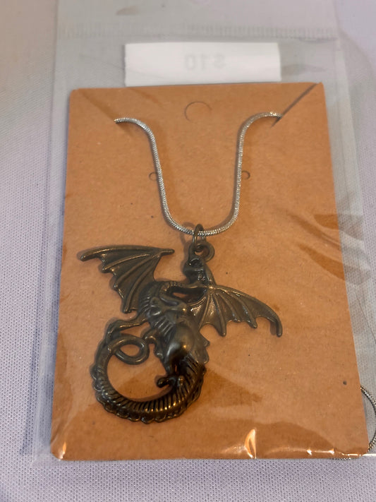 Bronze Dragon Necklace