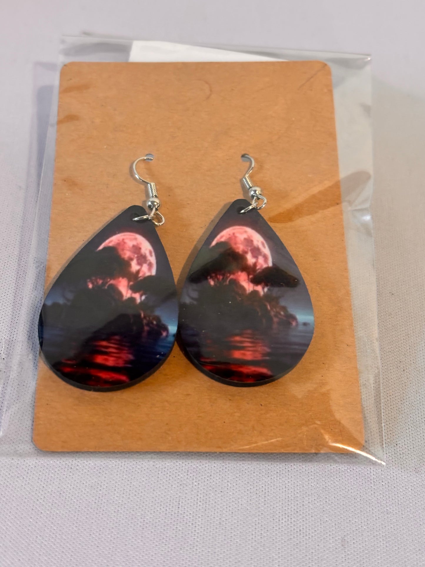 Moonscape Sublimation earrings