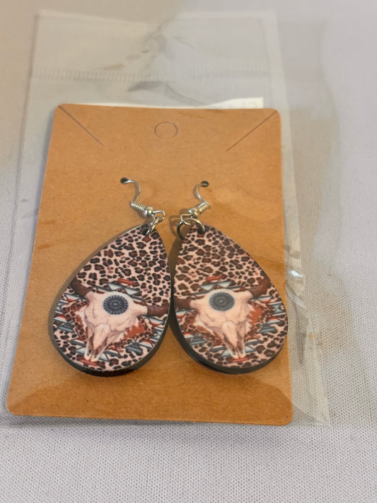 Bullskull Sublimation Earrings