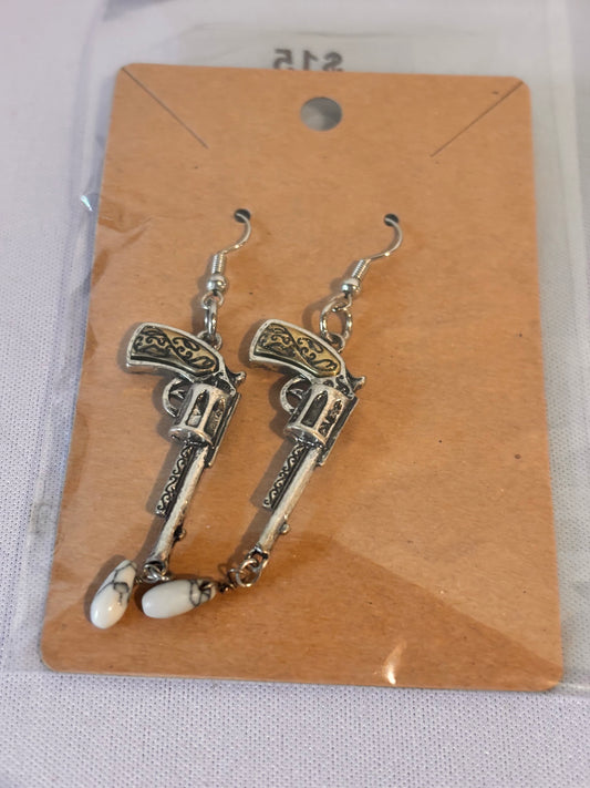 Pistol earrings