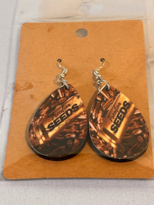 Freedom Seeds Sublimation Earrings