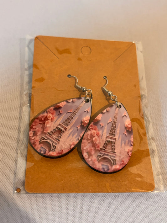 Eiffel Tower Sublimation Earrings