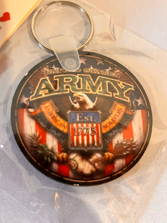 Army Sublimation Keychain