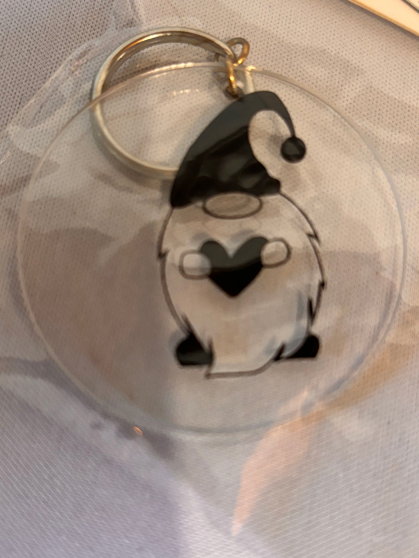 Gnome Vinyl Keychain