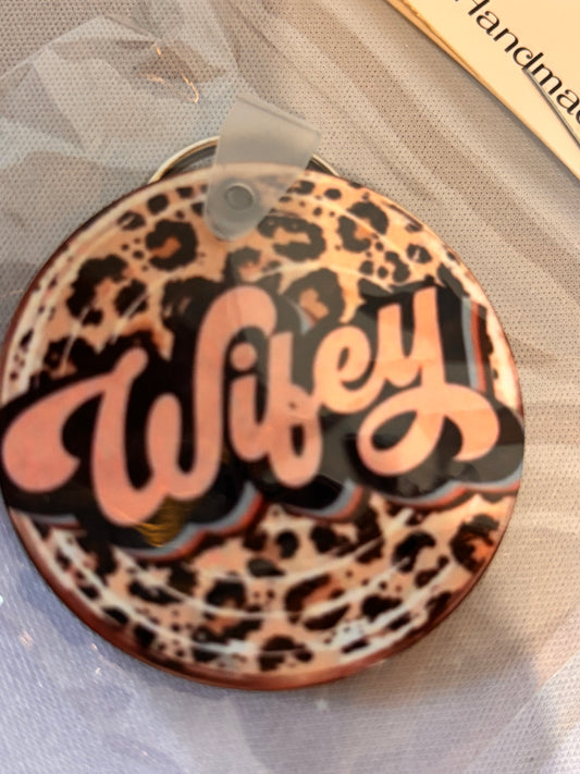 Wifey Sublimation Keychain