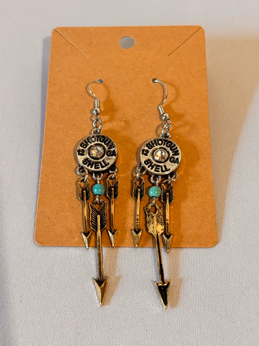 Bullet shell Dreamcatcher Earrings