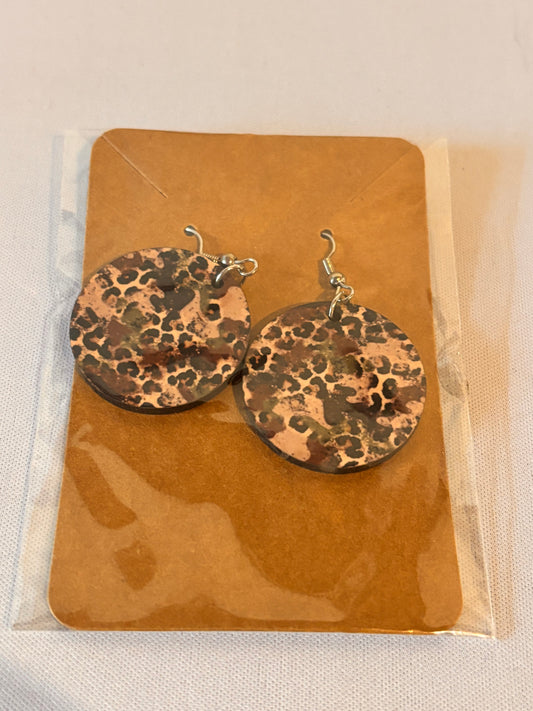 Cheetah Print Sublimation Earrings