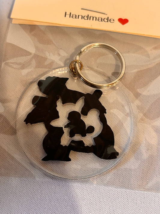 Squirtle, Wartortle, Blastoise Evolution Vinyl Keychain