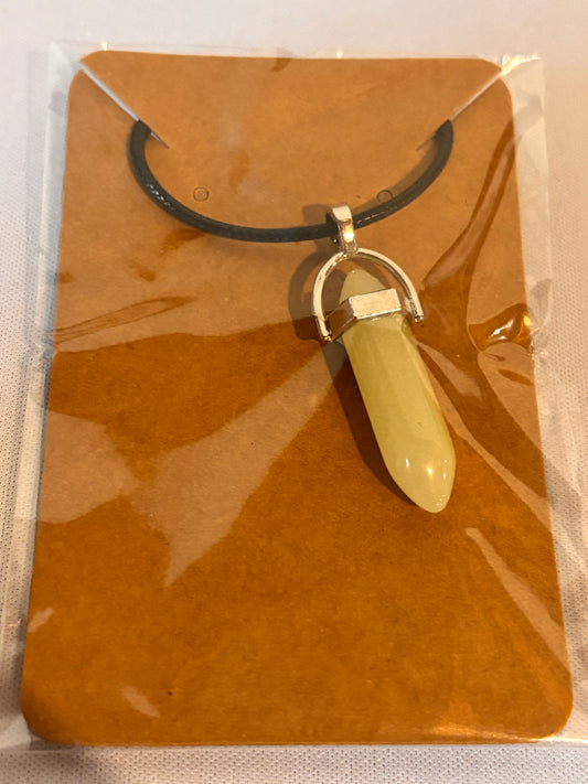 Glow in the Dark Crystal like Stone Necklace