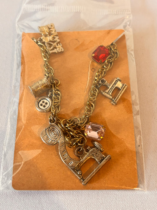 Sewing Themed Charm Bracelet