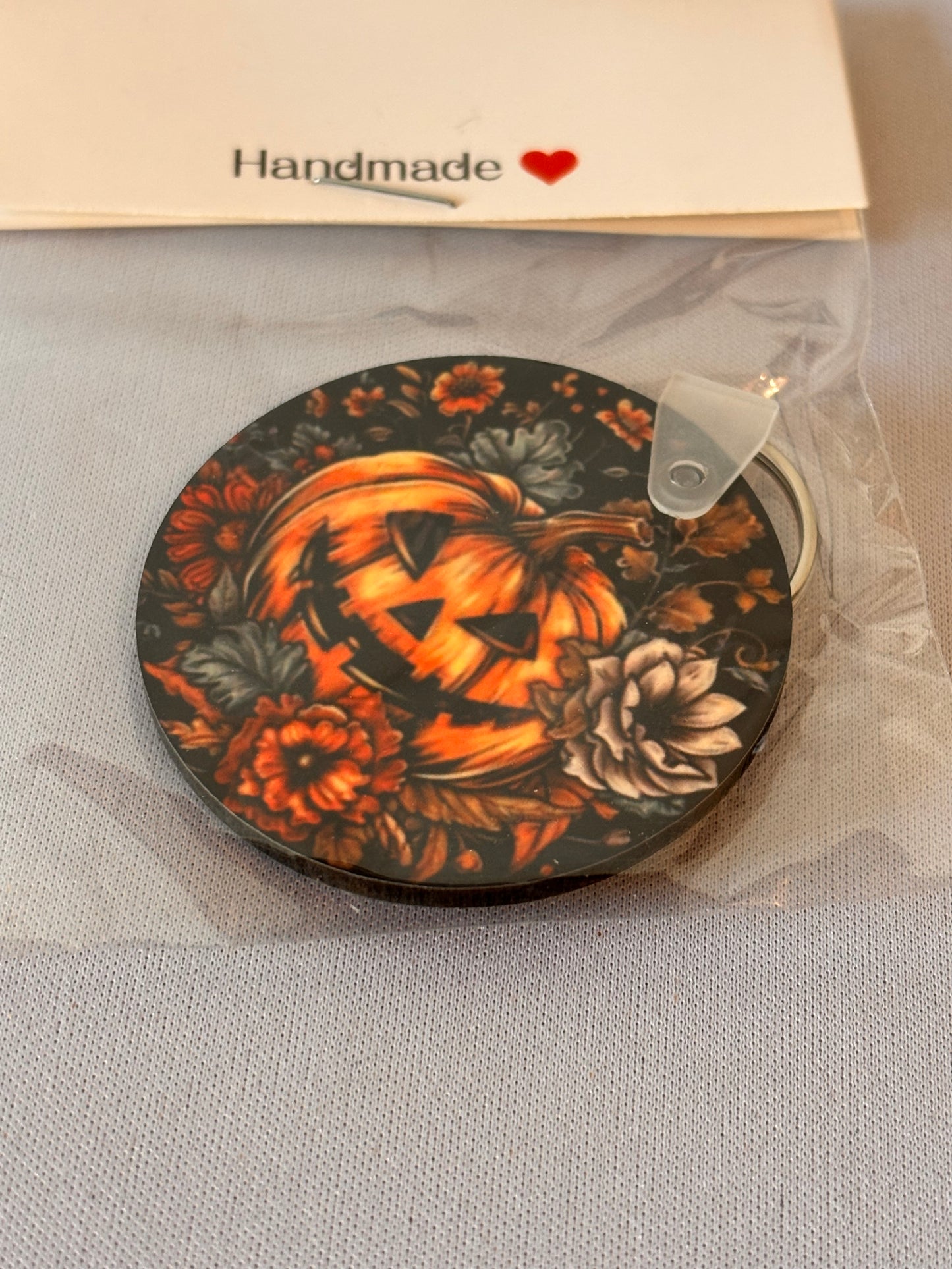 Jack O Lantern Sublimation Keychain