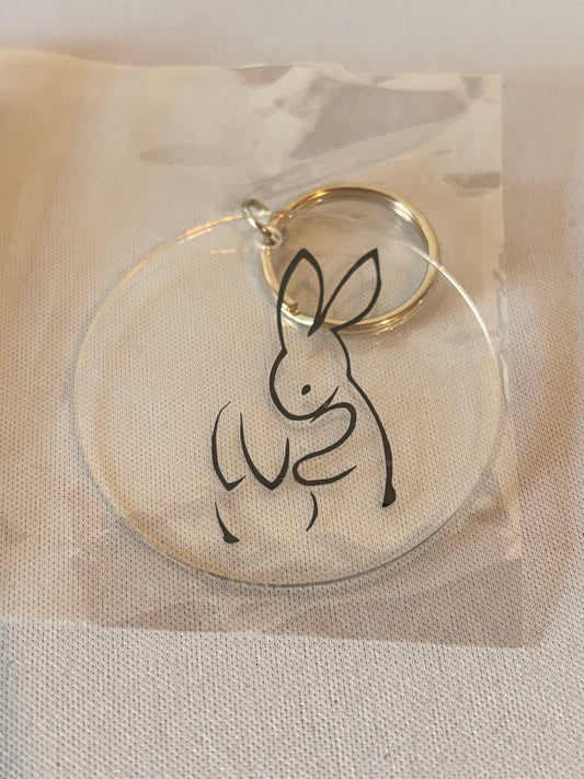 Bunny Love Vinyl Keychain