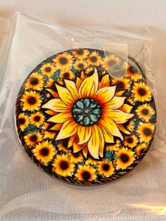 Sunflower Sublimation Keychain