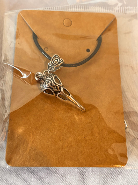 Raven Head Norse Necklace