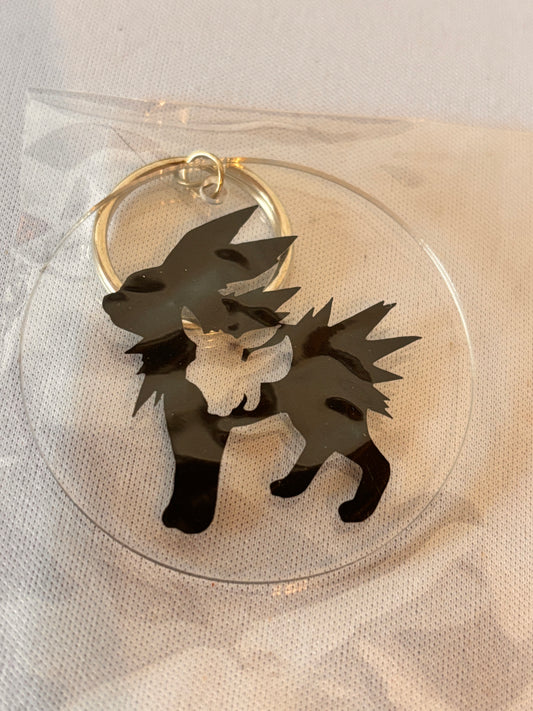 Eevee with Jolteon Vinyl Keychain