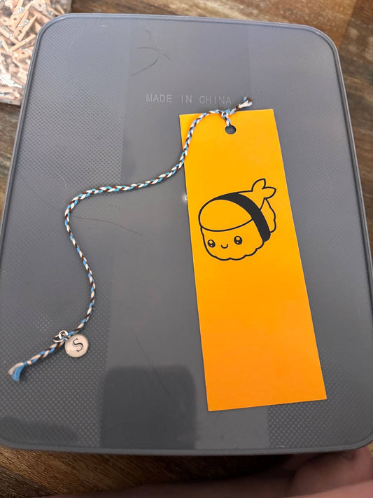 Sushi Cardstock bookmark