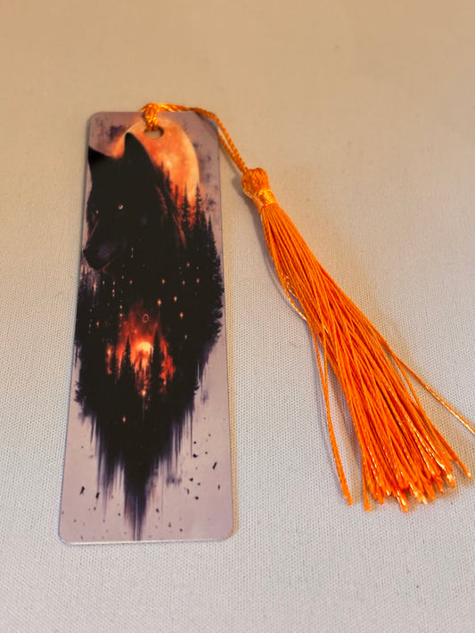 Wolf head Sublimation Bookmark