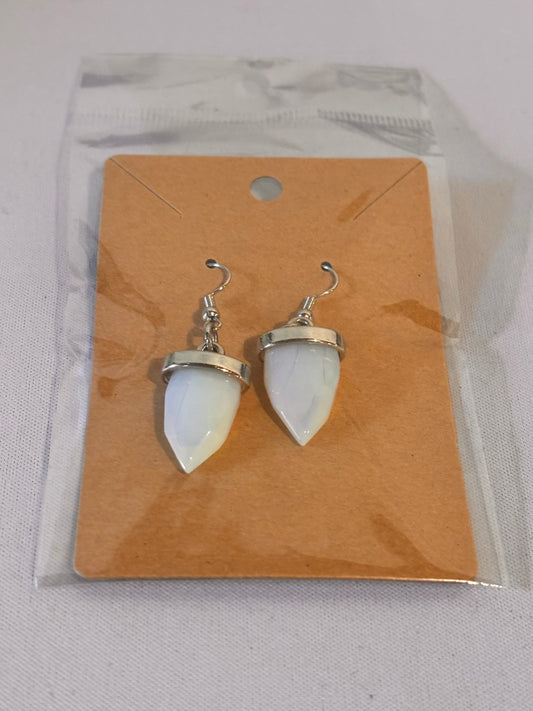 White Crystal Earrings