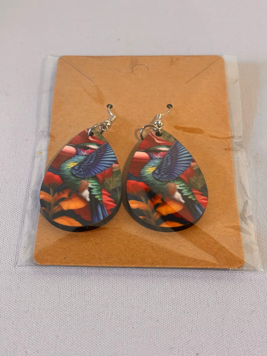 Hummingbird Sublimation Earrings