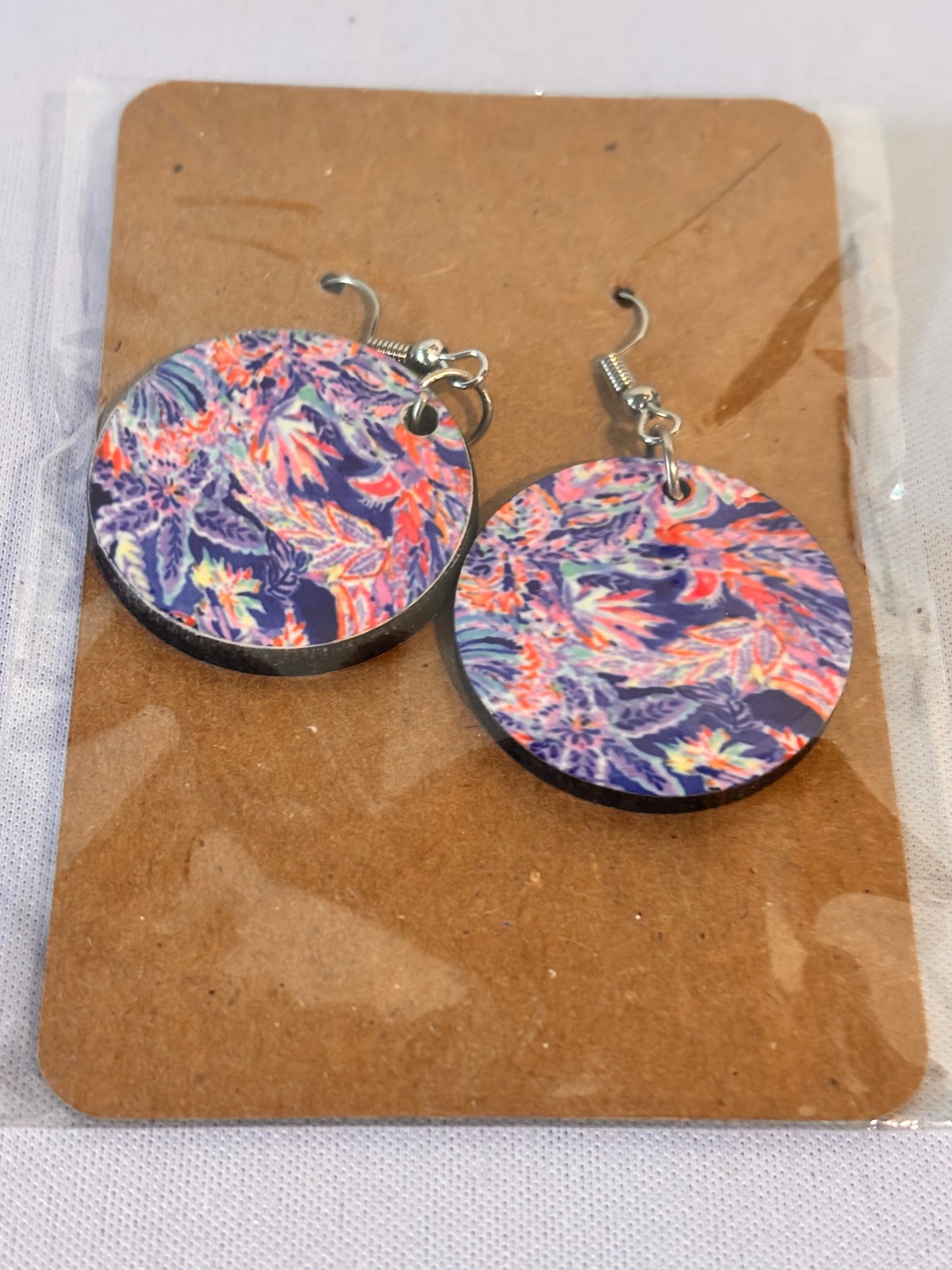 Multicolored design Sublimation Earrings
