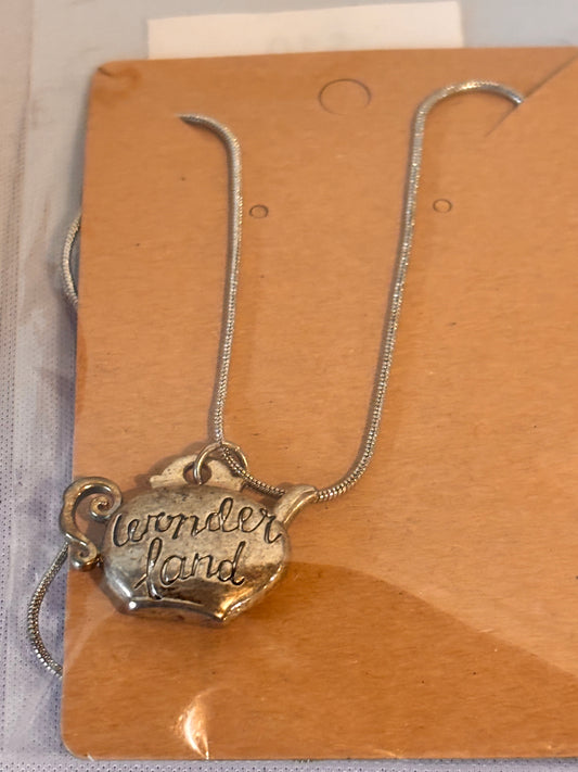 Wonderland Tea pot Necklace