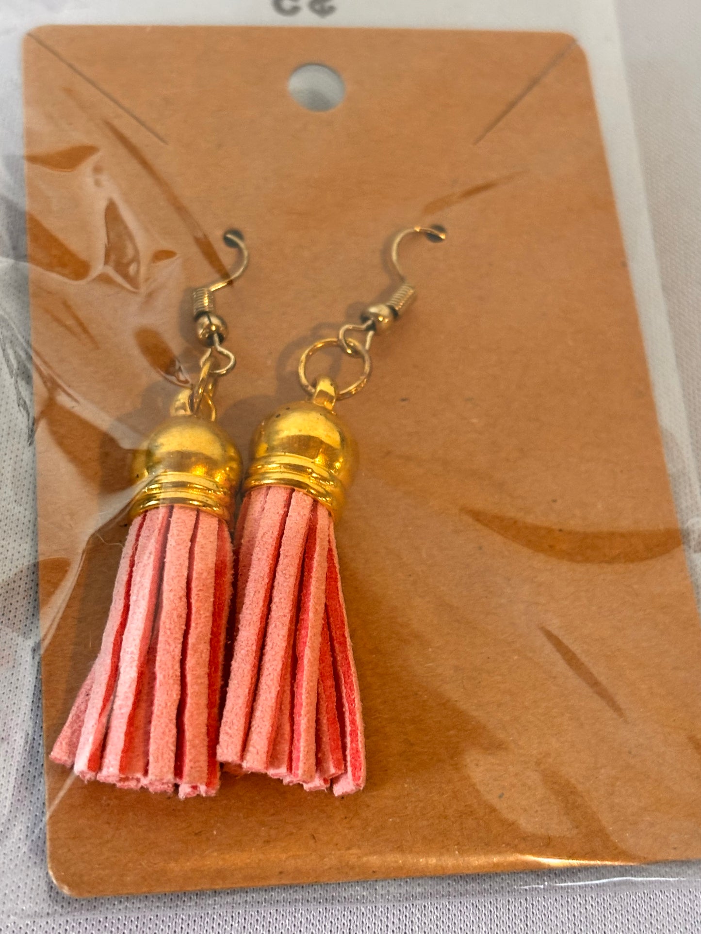 Peachy Tassel Earrings