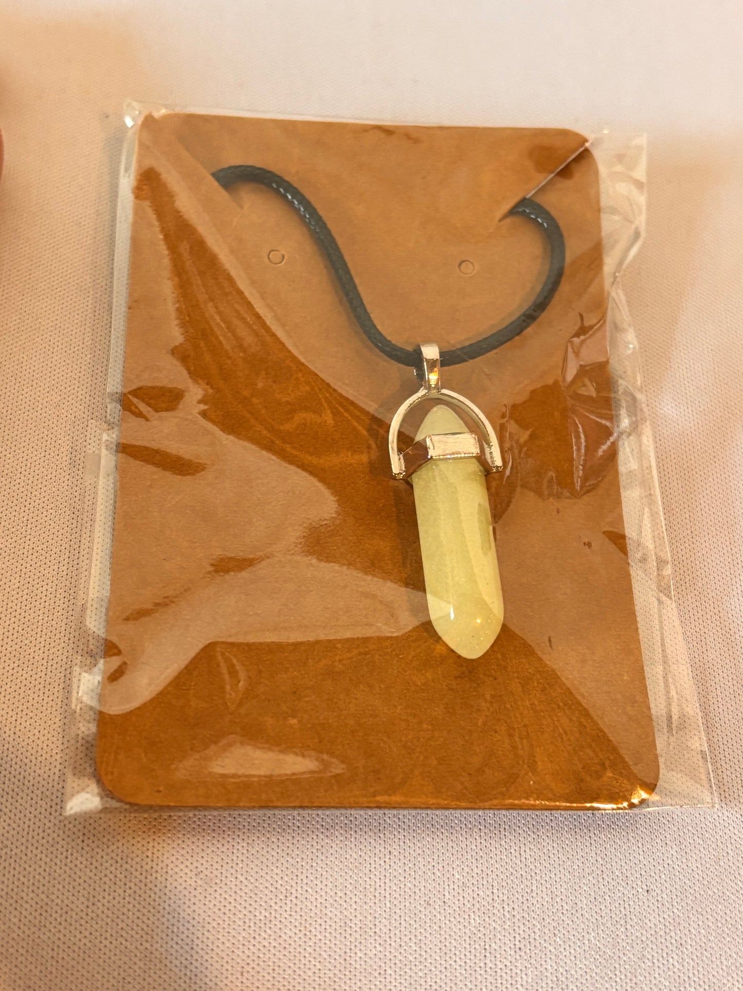 Glow in The Dark Crystal like Stone Necklace
