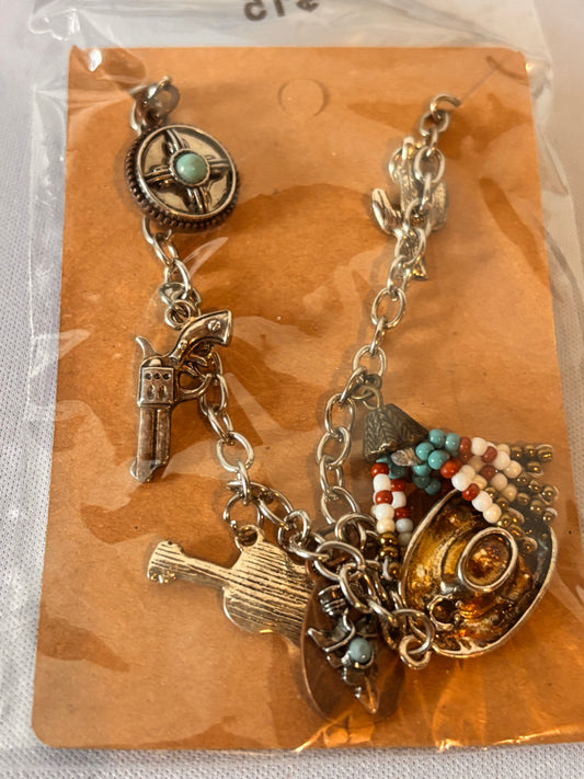 Western Themed Charm Bracelet