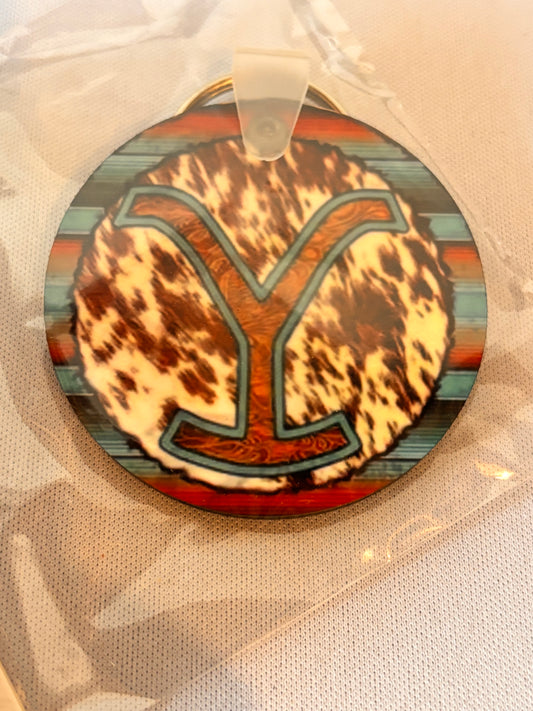 Yellowstone Y Sublimation Keychain
