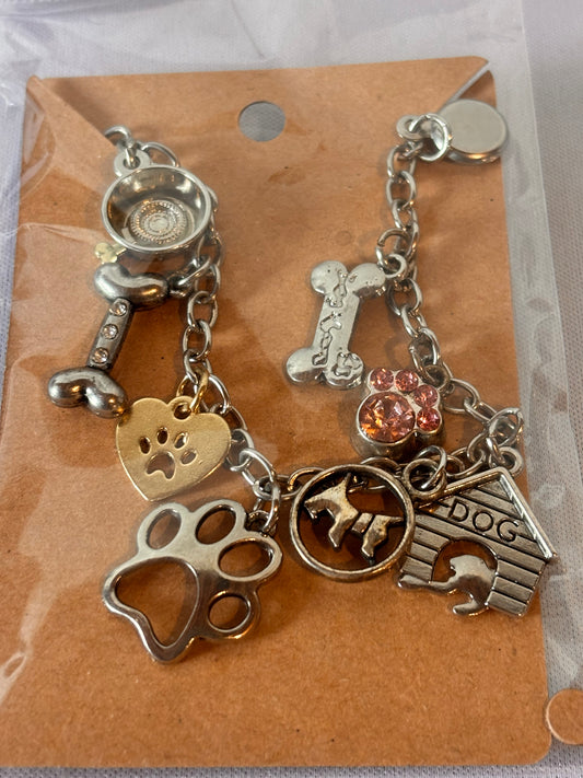 Dog Themed Charm Bracelet