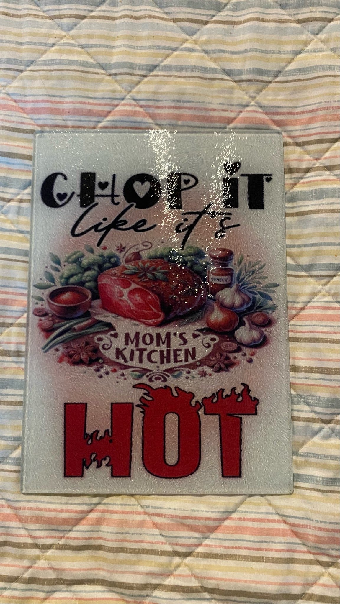Chop it like it's Hot Glass Cutting Board