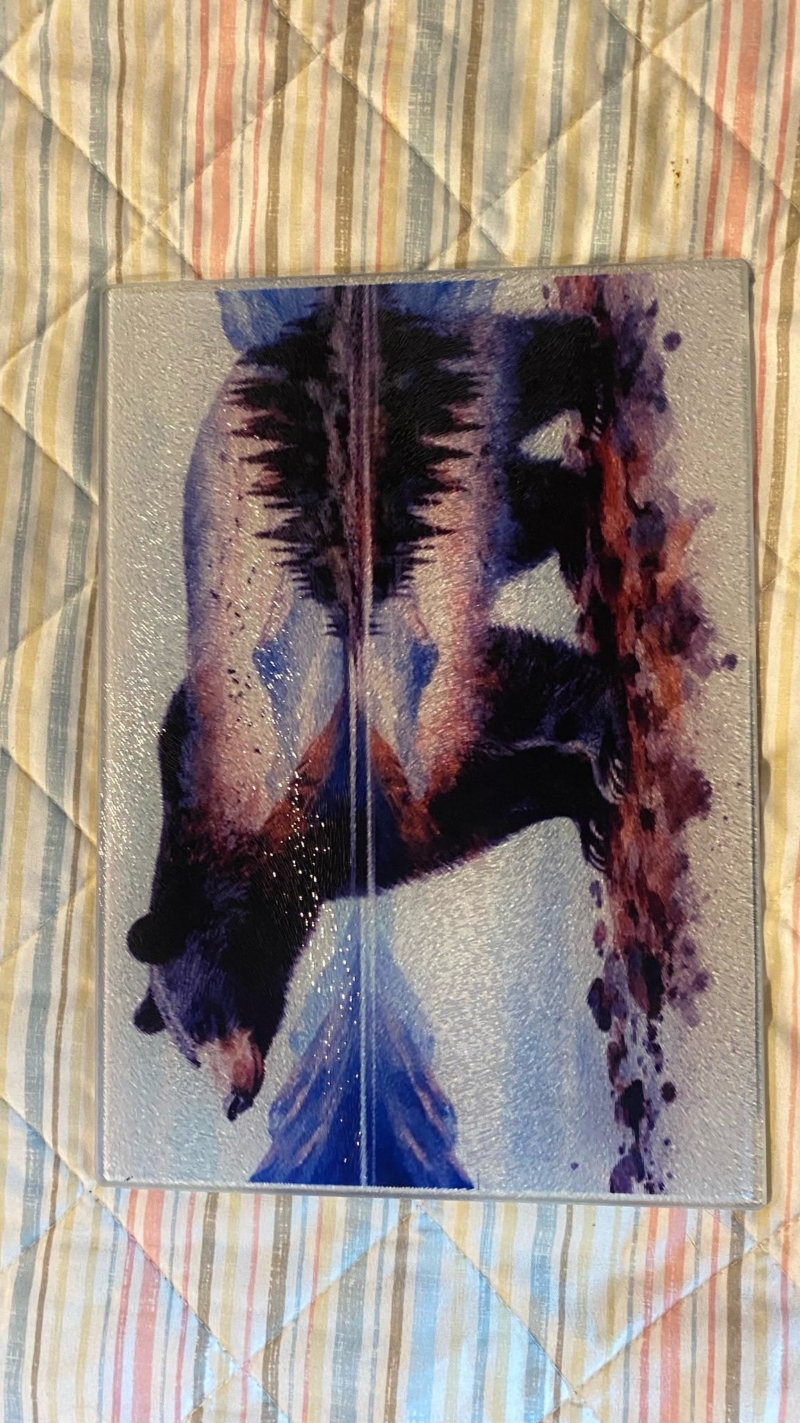 Bear Glass Cutting Board
